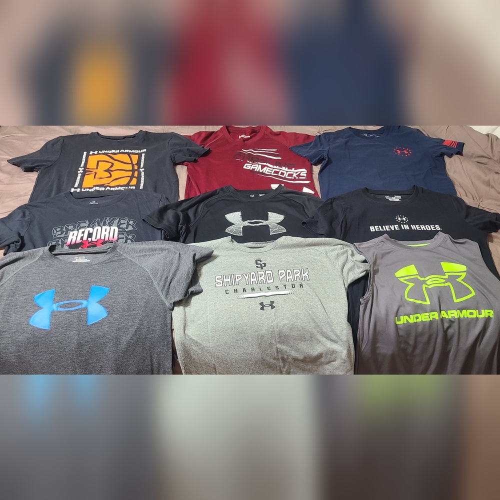 Under Armour Short Sleeve T-Shirt Lot Youth Large